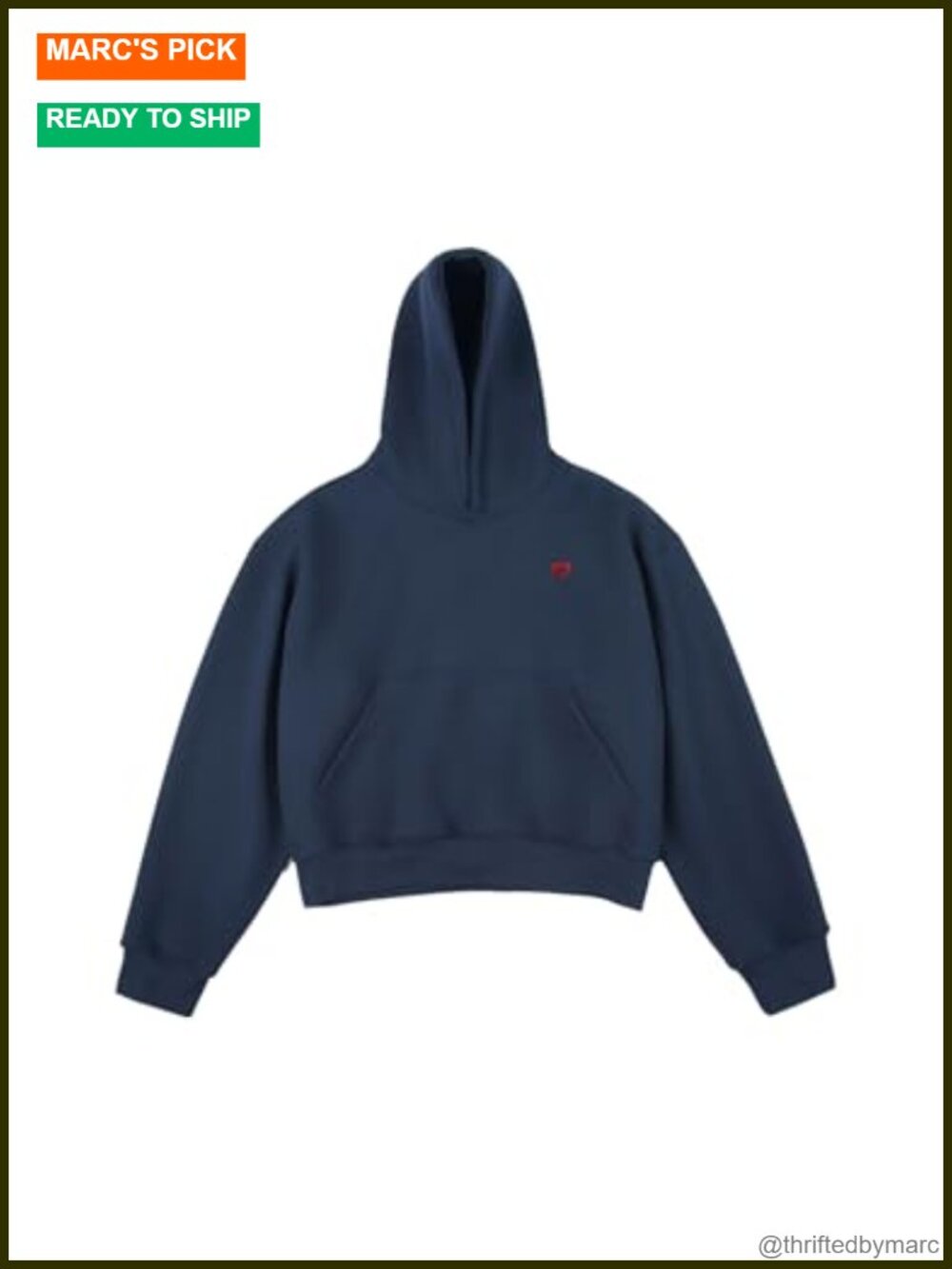 Boxy Cropped Pullover Hoodie Unisex Oversized Y2k Streetwear Sweatshirt